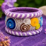 Multicolour Spiral Art Handcrafted Bangle - Image 3