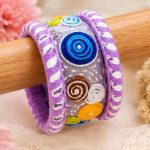 Multicolour Spiral Art Handcrafted Bangle - Image 2